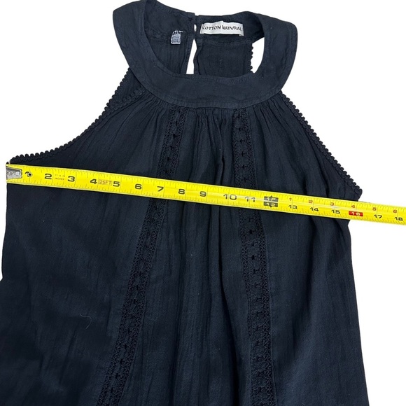 Cotton Natural Cosmopolitan Black Line Dress Small/Medium Coverup NWT READ - Picture 10 of 12